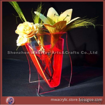 Transparent elegant flagon-shaped table top acrylic vase/flower holder